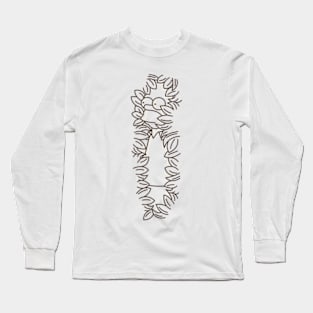 cartoon black and white Long Sleeve T-Shirt